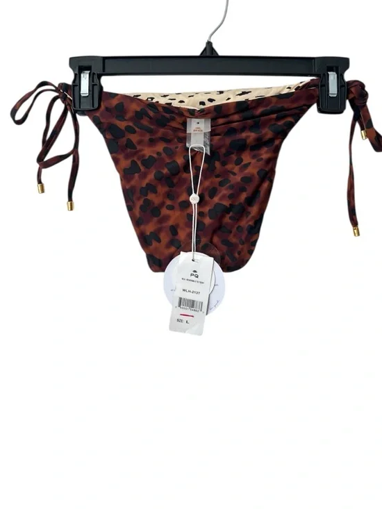 PQ Swim Reversible Wild Heart Tie Teeny Bikini Bottom Size L - Picture 4 of 10